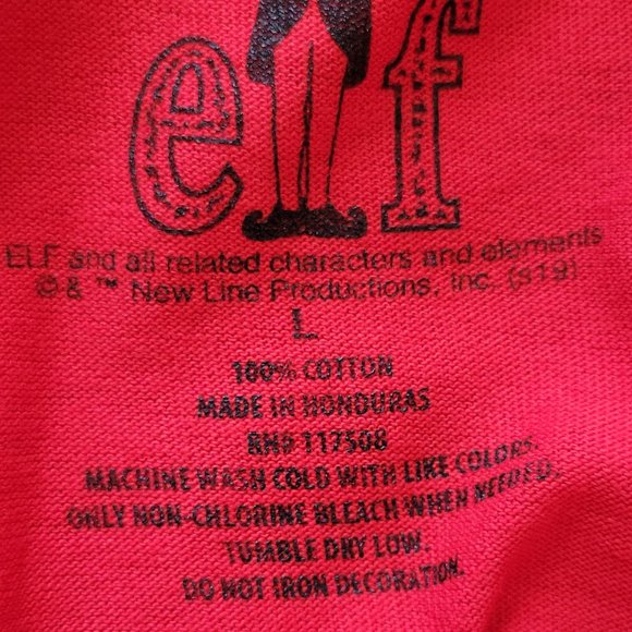 NWT-ELF-OMG! SANTA! I KNOW HIM! HOLIDAY TSHIRT-RED-ELF-MAKES A PERFECT GIFT !!! - Picture 7 of 7